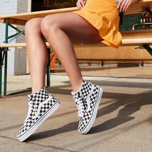 Vans Filmore Hightop sneaker, womens, B&W check